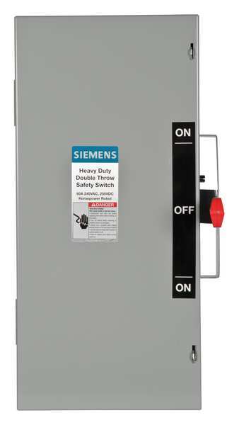 Nonfusible Safety Switch, Heavy Duty, 240V AC, 2PST, 60 A, NEMA 1