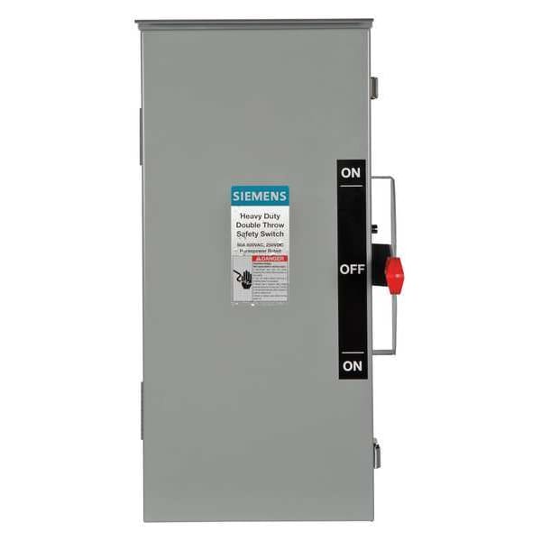 Nonfusible Safety Switch, Heavy Duty, 600V AC, 3PDT, 60 A, NEMA 3R