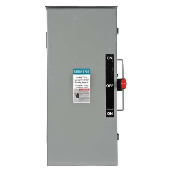 Nonfusible Safety Switch, Heavy Duty, 600V AC, 3PST, 100 A, NEMA 3R