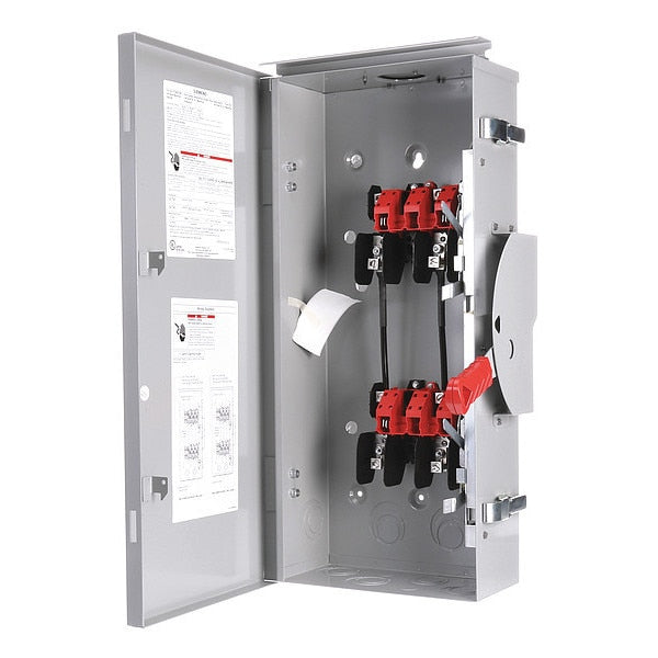 Nonfusible Safety Switch, General Duty, 240V AC, 2PST, 100 A, NEMA 3R