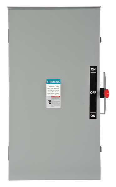 Nonfusible Single Throw Safety Switch, General Duty, 240V AC, 2PST