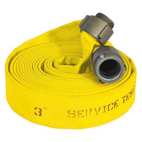 Attack Line Fire Hose, 100 ft., Yellow