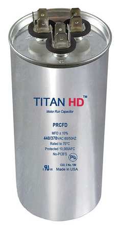 Motor Dual Run Cap, 70/10 MFD, 440V, Round