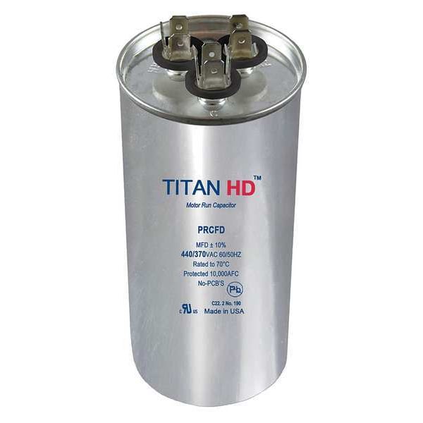 Motor Dual Run Cap, 60/10 MFD, 440V, Round