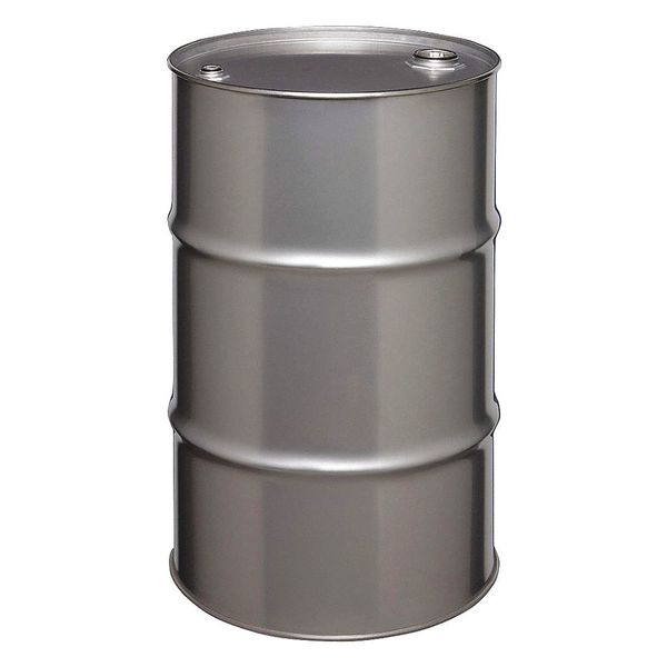 Closed Head Transport Drum, 316 Stainless Steel, 30 gal, Unlined, Silver