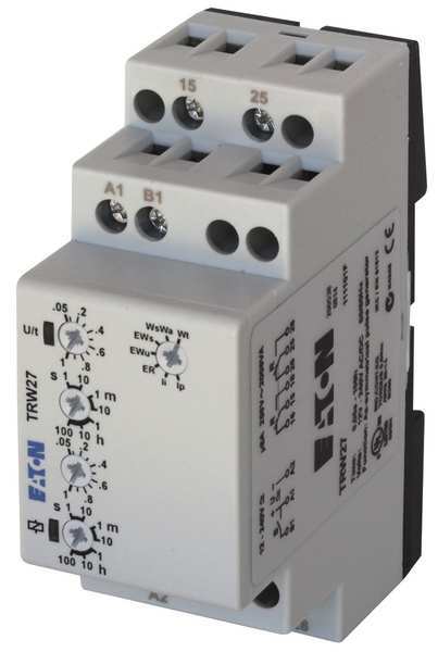 Time Delay Relay, 24 to 240VAC/DC, 8A, DPDT
