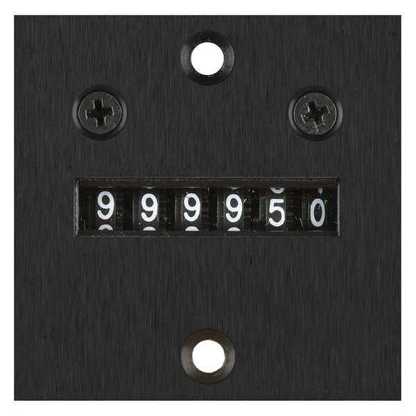 Counter, 6 Digit, Panel Mount, 115VAC, Depth: 1.4 in