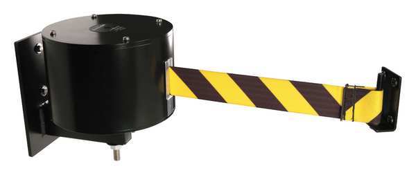 Wall Barrier, 65ft Black/Yellow Belt