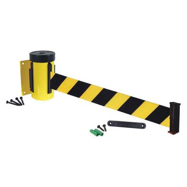 Wall Barrier, 10ft Black/Yellow Belt