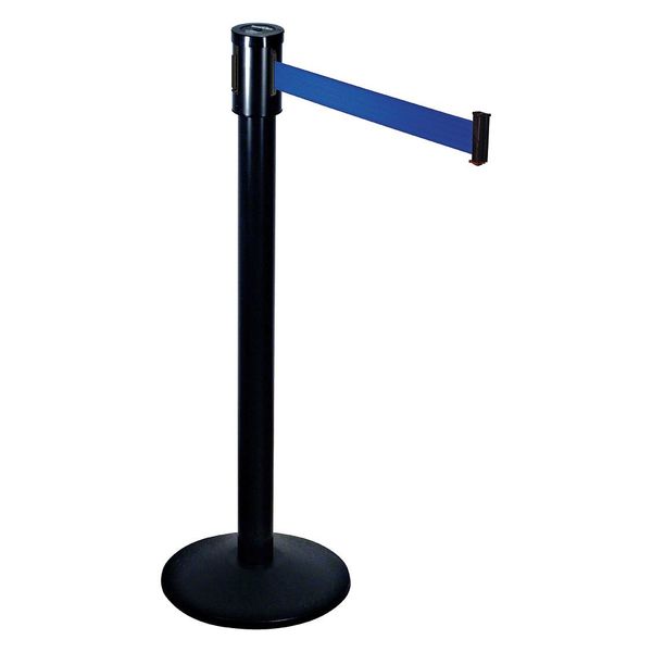 Barrier Post with Belt, 40 In. H, Sloped