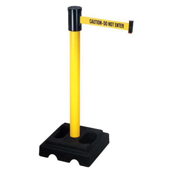 Barrier Post with Belt, 40 In. H, 15 ft. L