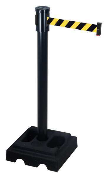 Barrier Post with Belt, 40 In. H, 15 ft. L