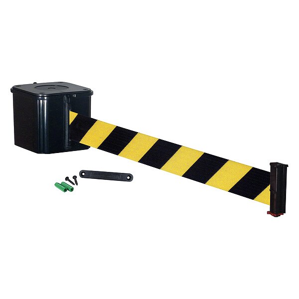 Wall Barrier, 20ft Black/Yellow Belt