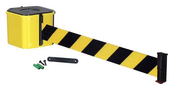 Wall Barrier, 20ft Black/Yellow Belt