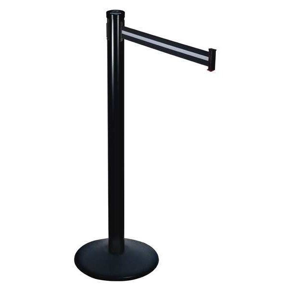 Barrier Post with Belt, 40 In. H, Sloped