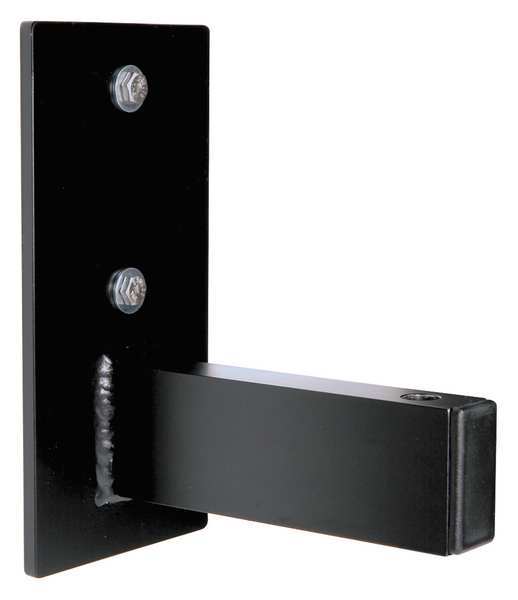Wall Mounted Bracket, Aluminum, 8 in H, 4 in L, Black