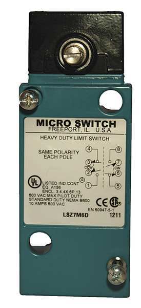 Limit Switch Head, Wbbl Stick, Top, 2NO/2NC