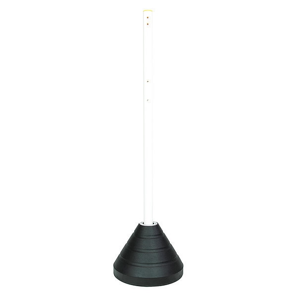 Sign Base with Post, Rubber/Plastic