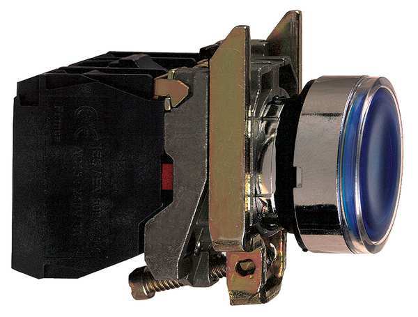 Illuminated Push Button, 22 mm, 1NO/1NC, Blue