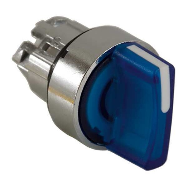 Illum Selector Switch, 2 Pos, 22mm, Blue