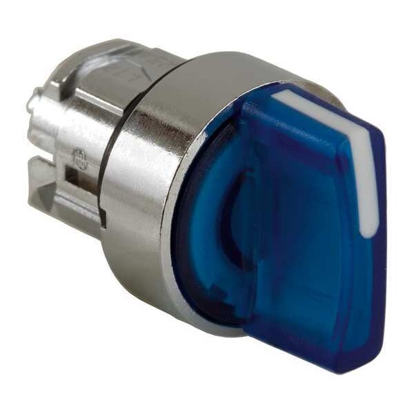 Illum Selector Switch, 3 Pos, 22mm, Blue