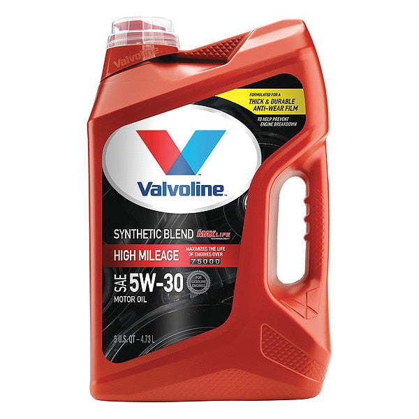Motor Oil, Synthetic Blend, 5W-30, 5 Qt