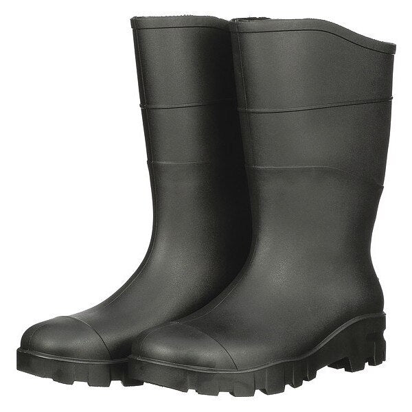 Size 5 Men's Steel Rubber Boot, Black