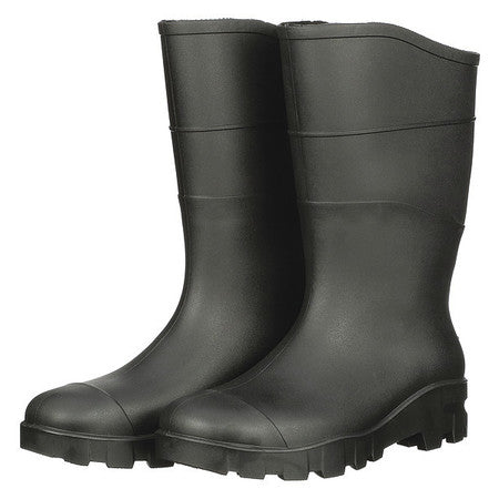 Size 8 Men's Steel Rubber Boot, Black