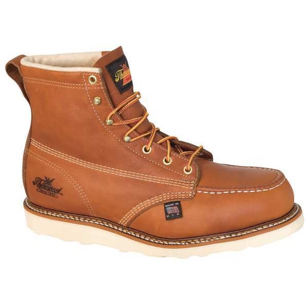 Size 13 Men's 6 in Work Boot Steel Work Boot, Brown