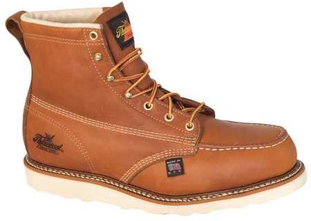 Size 9 Men's 6 in Work Boot Steel Work Boot, Brown