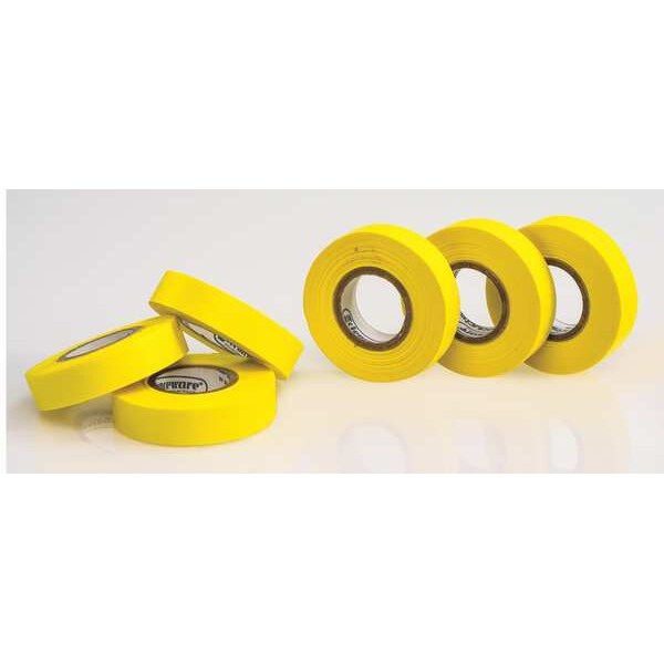 Label Tape, Yellow, 1/2 in., PK6