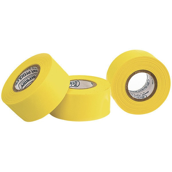 Label Tape, Yellow, 1 in., PK3
