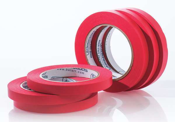 Label Tape, Red, 1/2 in., PK6