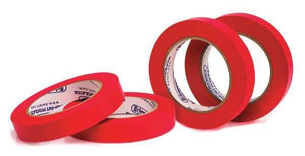 Label Tape, Red, 3/4 in., PK4