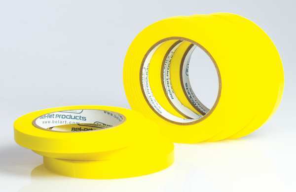 Label Tape, Yellow, 1/2 in., PK6