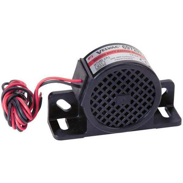 Back up Alarm, 97dB, Black, 2-3/4 In H