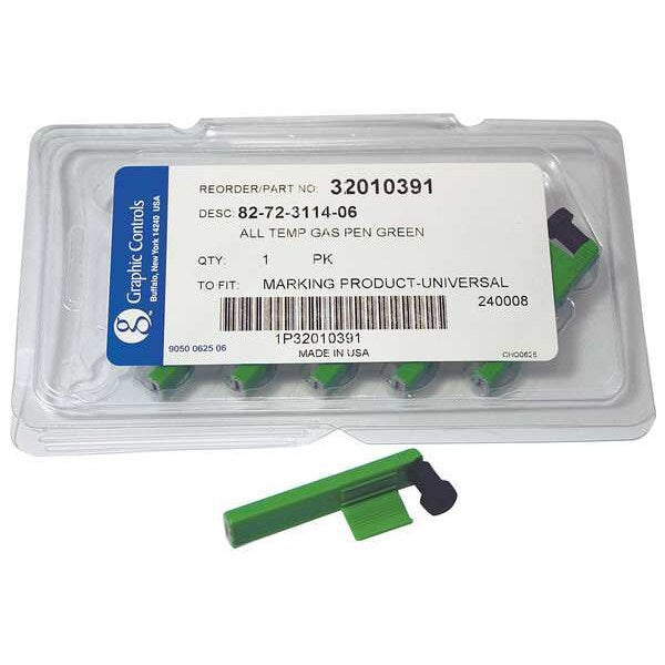 Chart Recorder Pen, Green, PK6