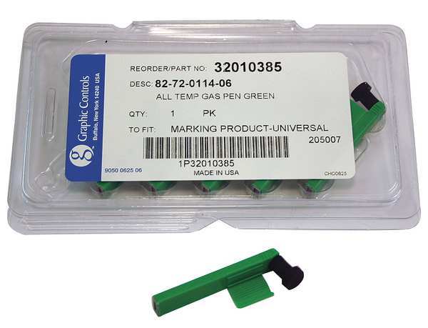 Chart Recorder Pen, Green, PK6