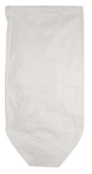Antimicrobial Nylon Hamper Bag with Drawstring, White