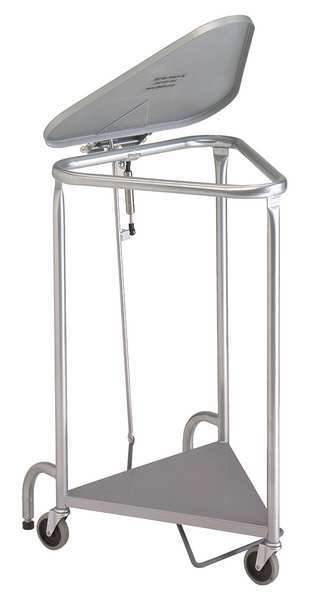 Knock-Down Deluxe Triangular Hamper, Powder Coated withLid Damping Function
