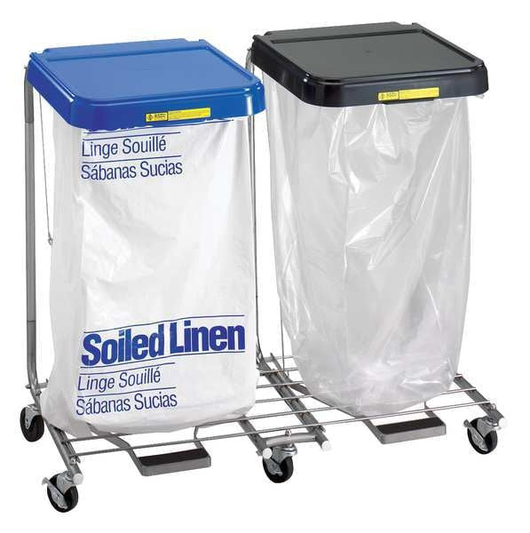 Double Medium Duty Hamper with Foot Pedal, 35