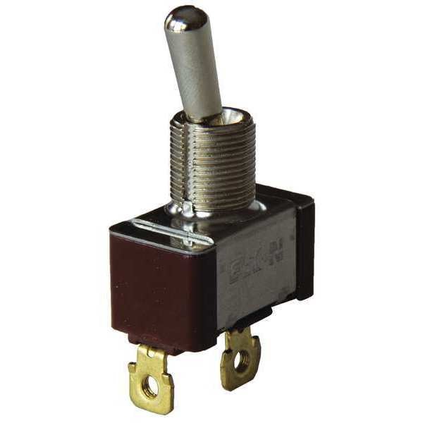 Toggle Switch, SPST, 2 Connections, On/Off, 3/4 hp, 10A @ 250V AC, 15A @ 125V AC