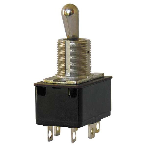 Toggle Switch, DPST, 4 Connections, On/Off, 3/4 hp, 10A @ 250V AC, 15A @ 125V AC