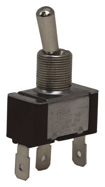 Toggle Switch, SPDT, 10A @ 277V, Solder Lug