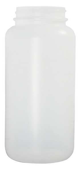 Bottle, Wide Mouth, 128 Oz, Round, PK4