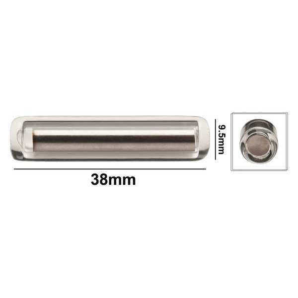 SPINBAR, PYREX, STIRRING BAR, RND, 1-1/2X3/8
