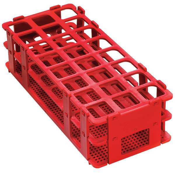 Test Tube Rack, No-Wire, 25mm, Red