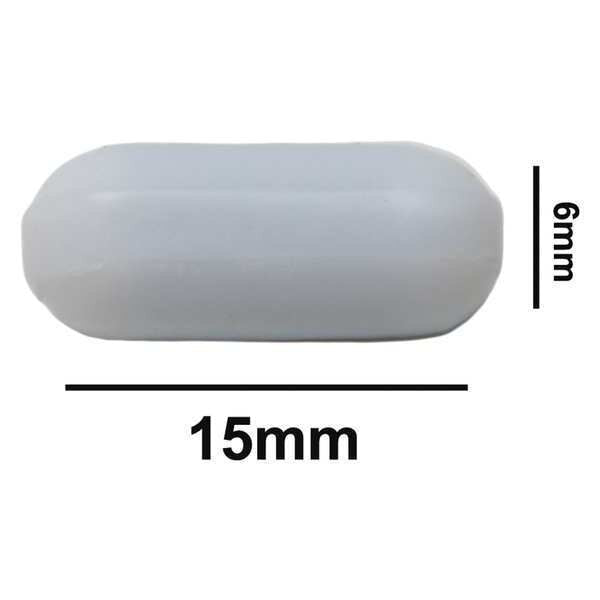 SPINBAR, STIRRING BAR, PTFE, PLYGN, 15X6MM