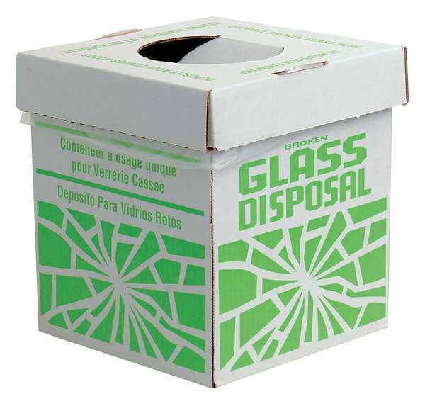 Square Recycling Collection Box, Flat with Top Opening, White, Corrugated Cardboard, 1 Openings