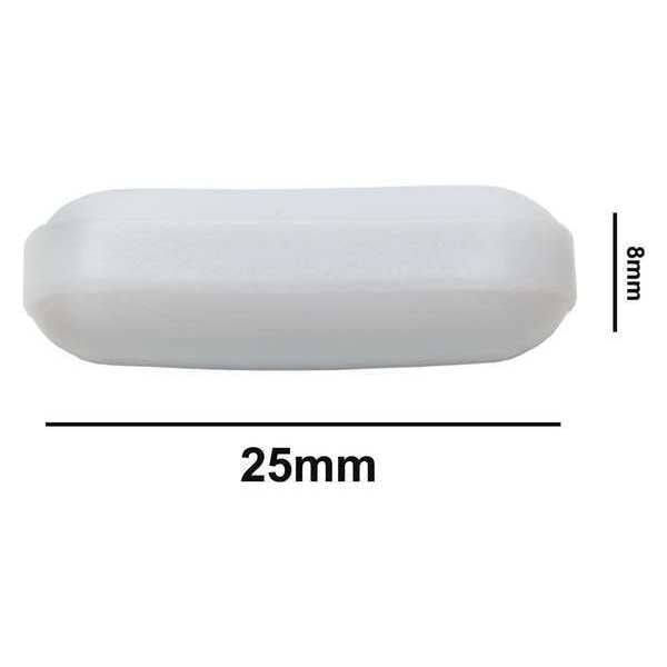 SPINBAR, STIRRING BAR, PTFE, PLYGN, 25X8MM